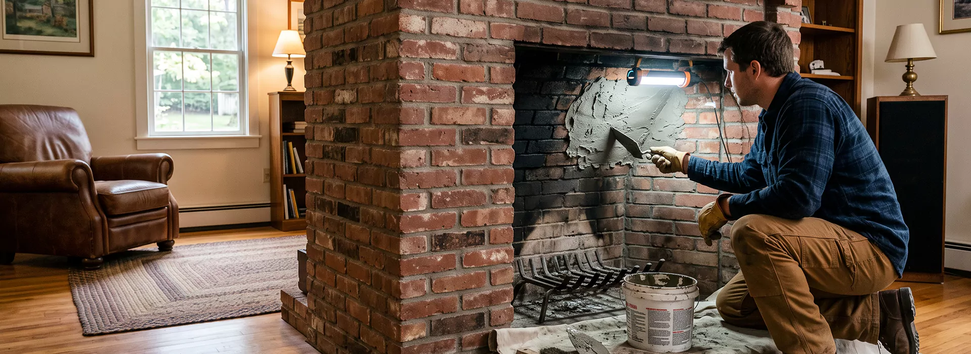 Fireplace Smoke Chamber Repair in Old Bridge