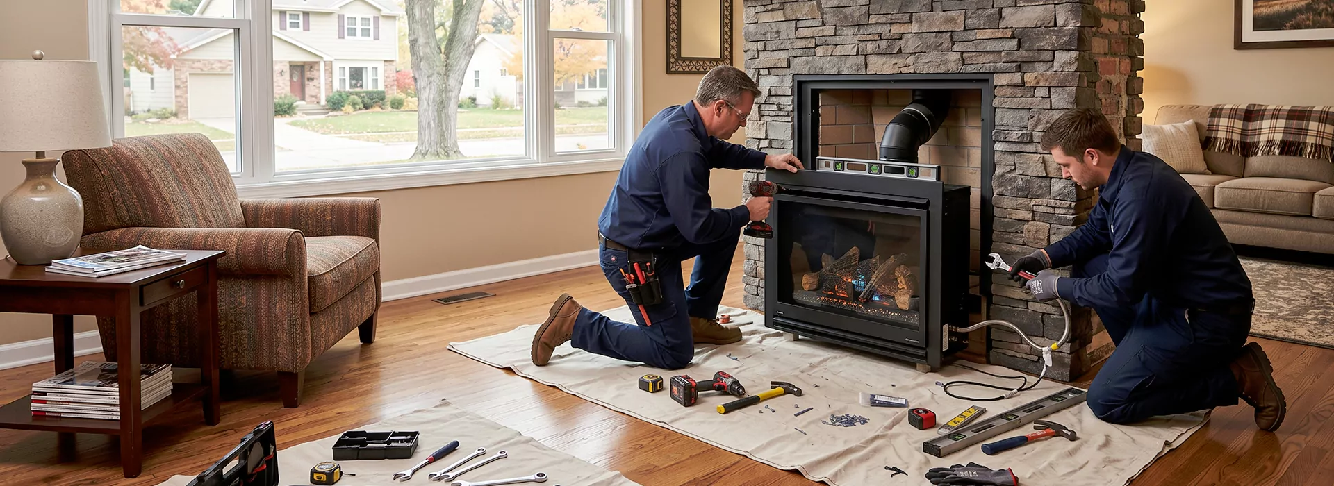 New Fireplace Installation in Old Bridge