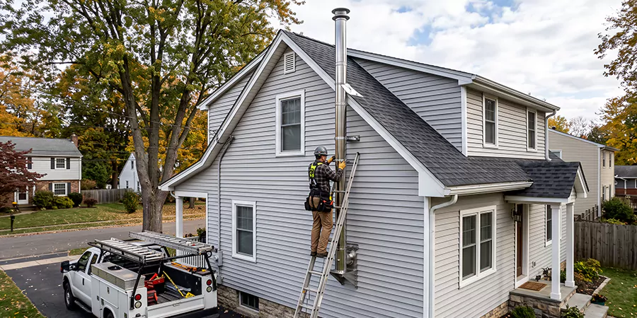 Wood Fireplace Chimney Liner Installation Old Bridge