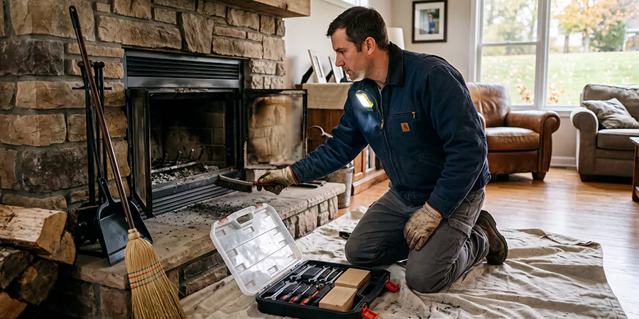 Wood Fireplace Repair in Old Bridge